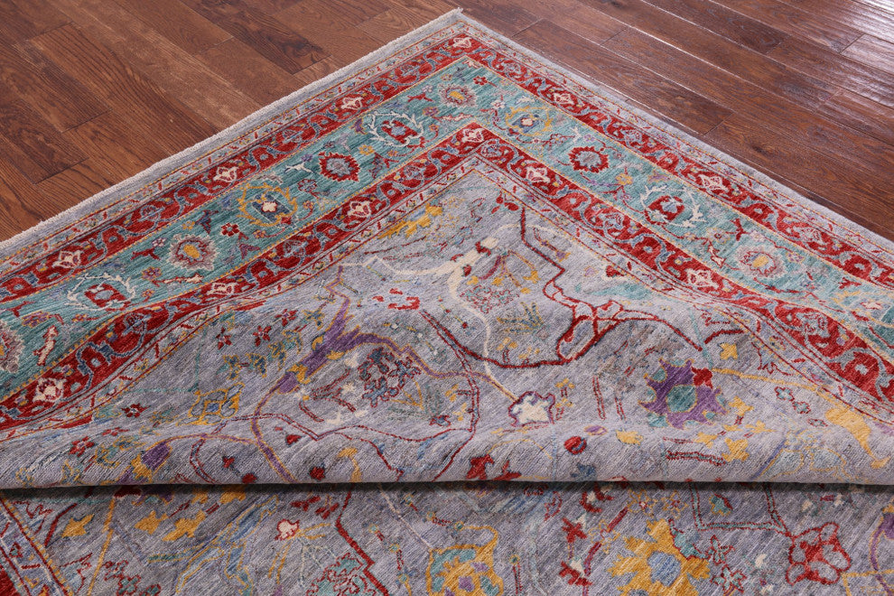 8' 2" X 10' 1" Hand Knotted Persian Fine Serapi Wool Rug - Q12659