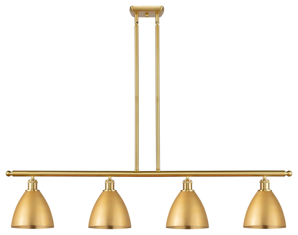 Ballston Dome Island Light, Satin Gold, Satin Gold