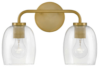 Lark Percy Bathroom Vanity Light, Lacquered Brass, 14.75"