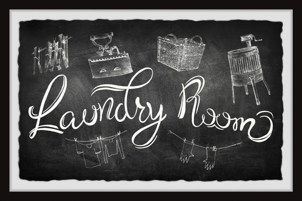 "Laundry Room" Framed Painting Print, 36x24