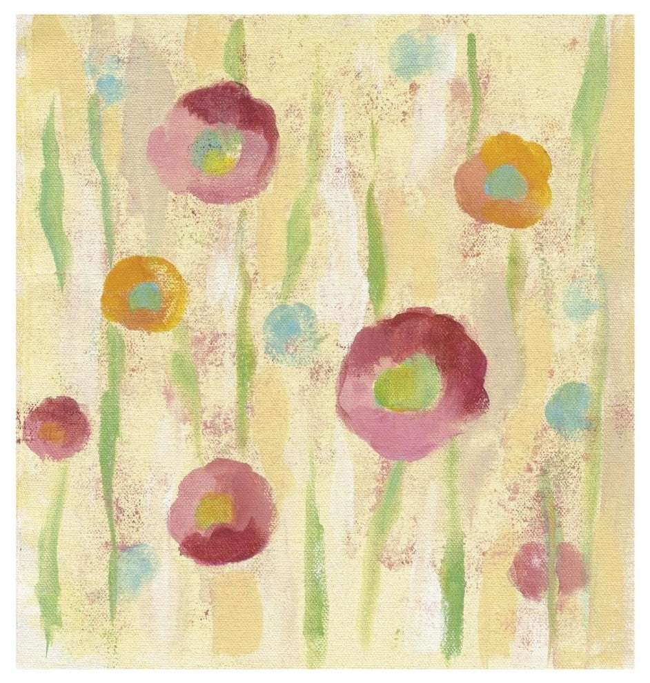 "Breezy Floral Element 1" Digital Paper Print by Silvia Vassileva, 30"x32"