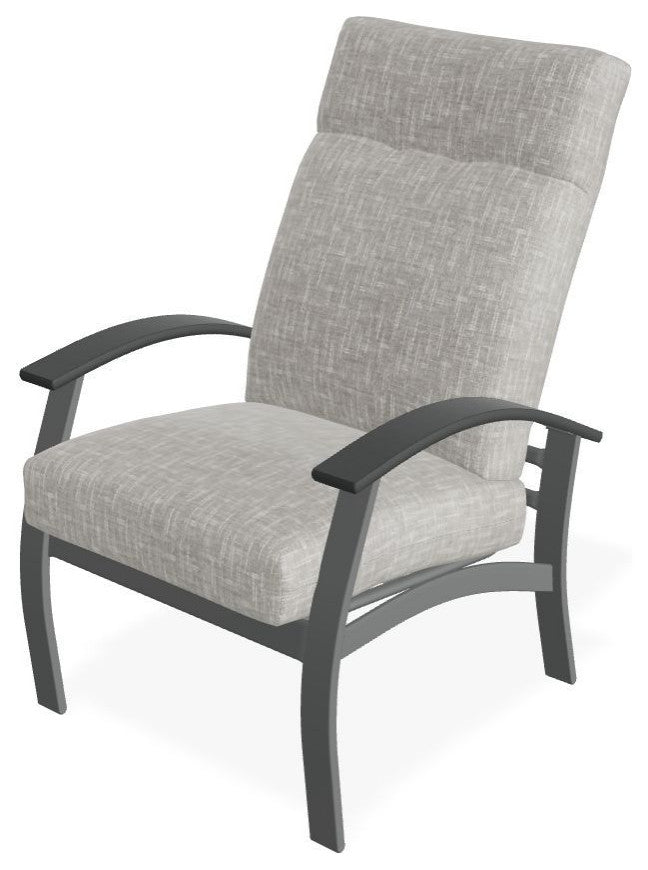 Belle Isle Cushion Outdoor Armchair, Hither Pewter/Graphite
