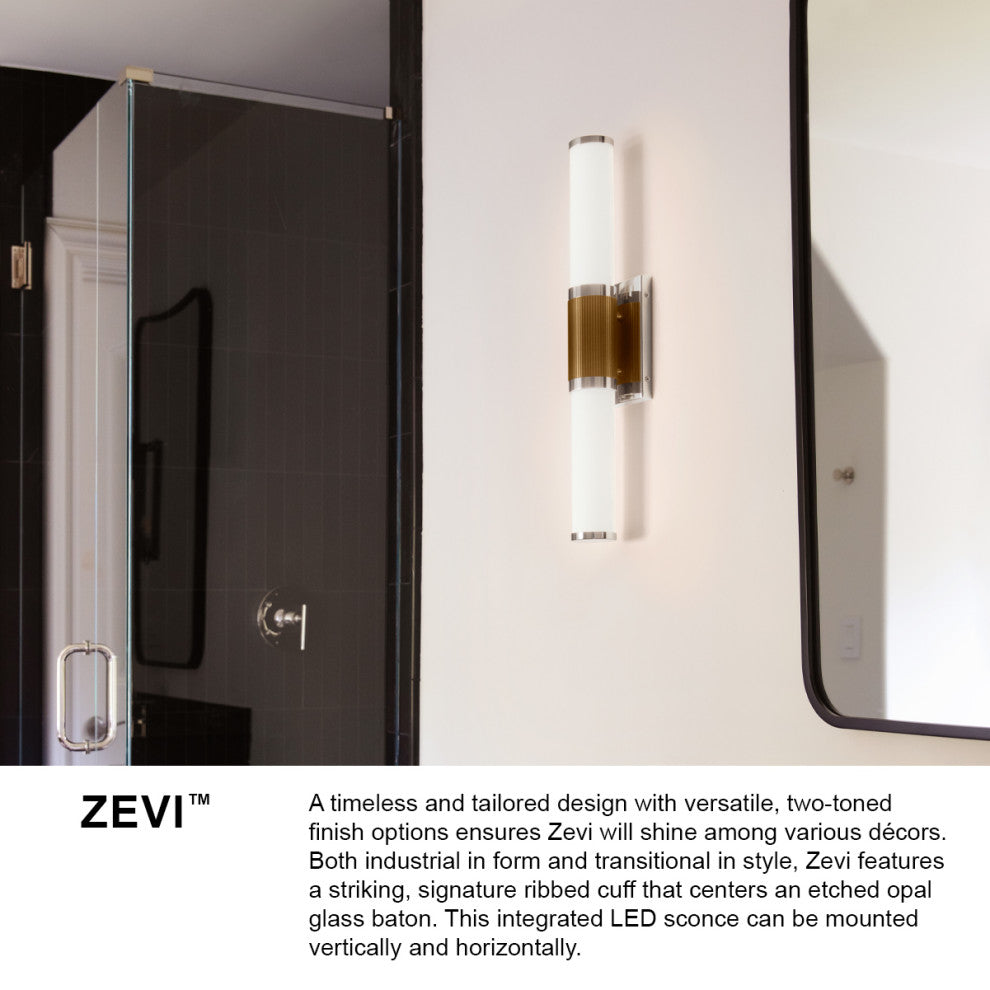 Hinkley Zevi Large Led Vanity, Black