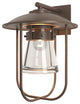 Erlenmeyer Large Outdoor Sconce, Coastal Bronze Finish, Clear Glass