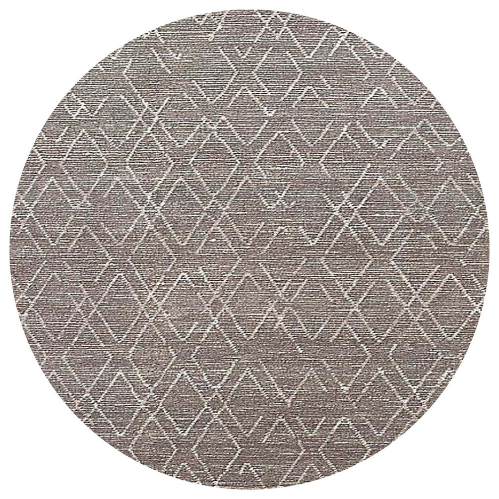 Ahgly Company Indoor Round Mid-Century Modern Area Rugs, 7' Round