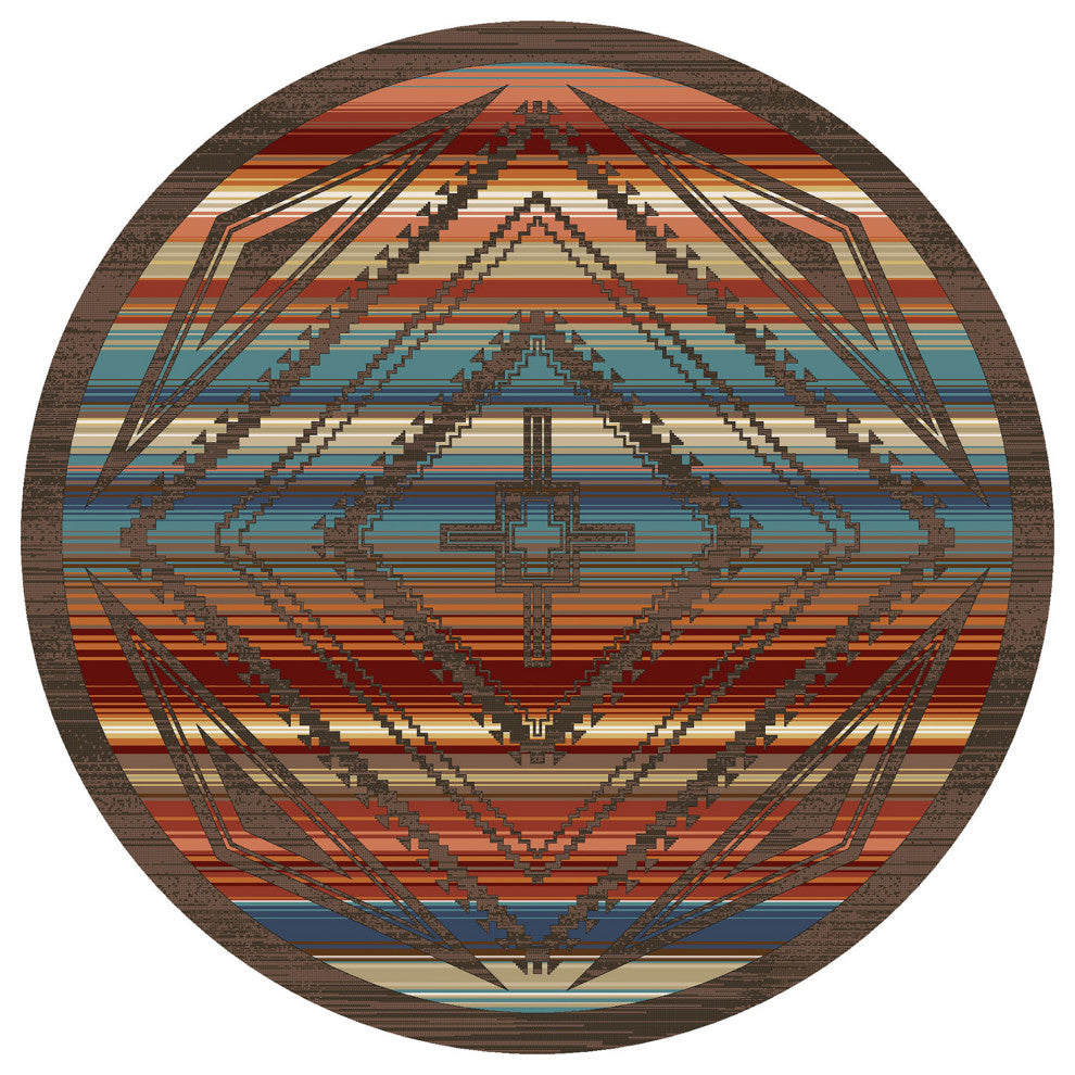 Rim Shot, Brown, 8' Round