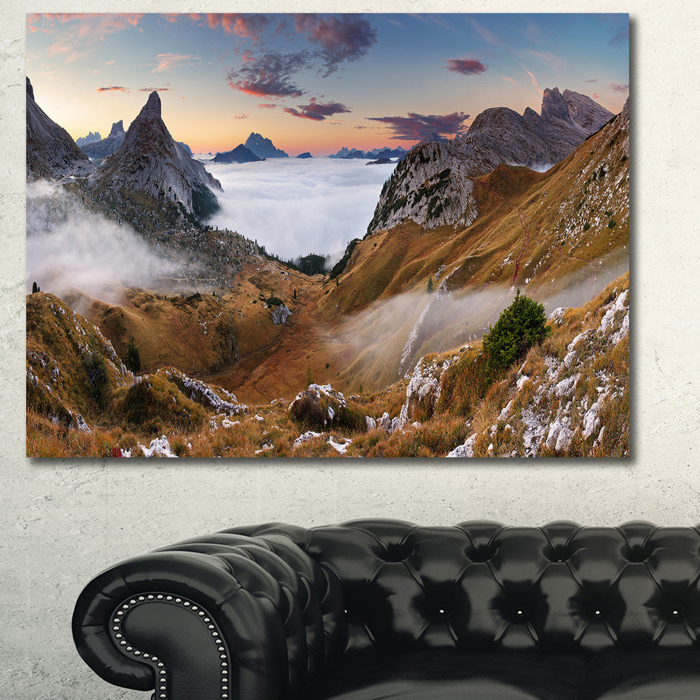 Beautiful Summer Panorama, Landscape Canvas Art Print, 40"x30"