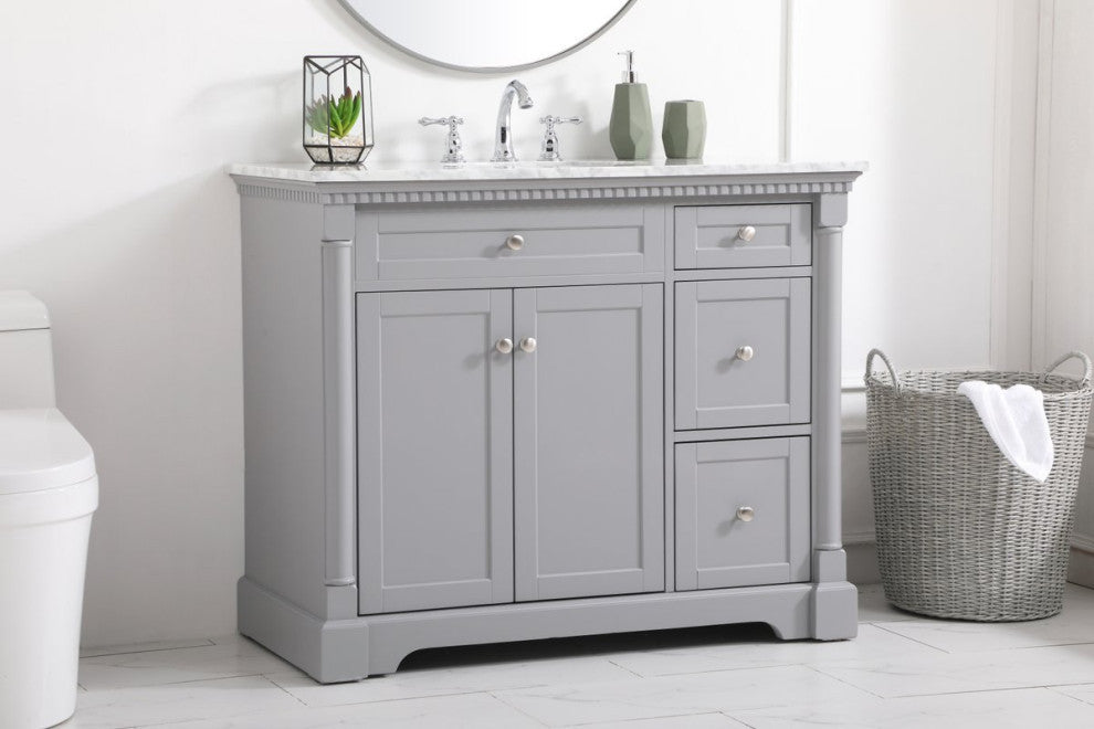 Elegant Decor Clarence Bathroom Vanity VF53042GR, Gray