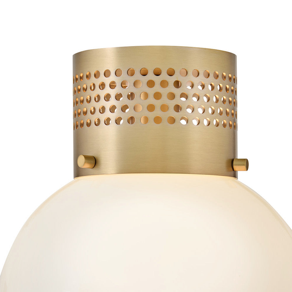 Lark Taj Small Flush Mount, Lacquered Brass
