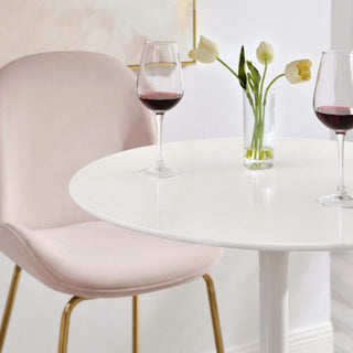 Lippa 28" Round Bar Table in White
