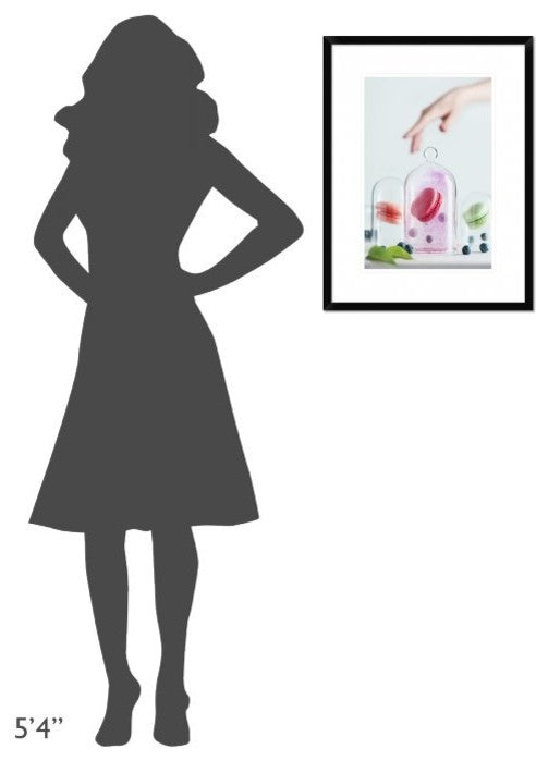 "Precious Macarons" Framed Digital Print by Dina Belenko, 20"x26"