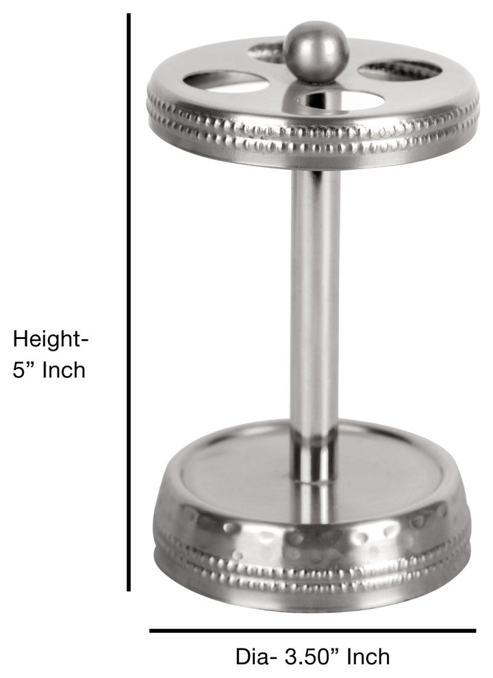 nu steel Hudson Hammered Mirror Toothbrush Holder