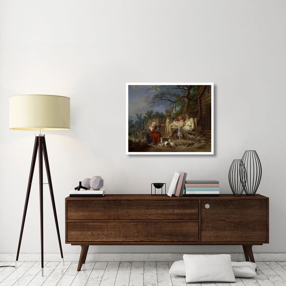 "The Russian Cradle" Digital Paper Print by Jean-Baptiste Le Prince, 37"x30"