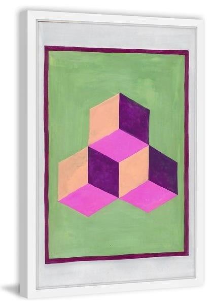 "Square Squad" Framed Painting Print, 24"x36"