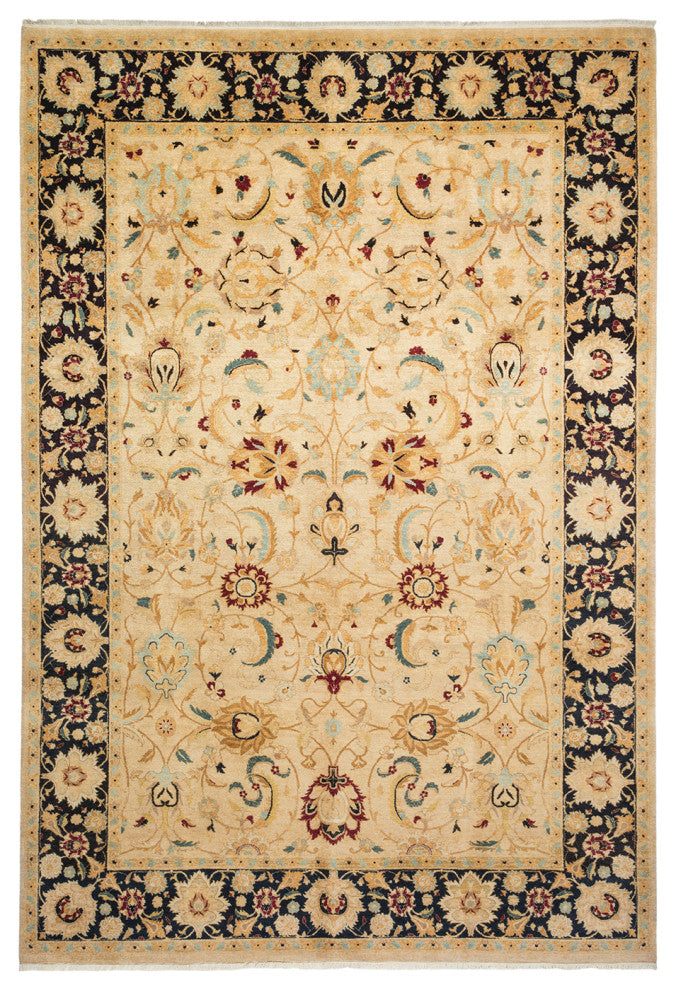 Juniper, One-of-a-Kind Hand-Knotted Area Rug Ivory, 6'2"x9'0"