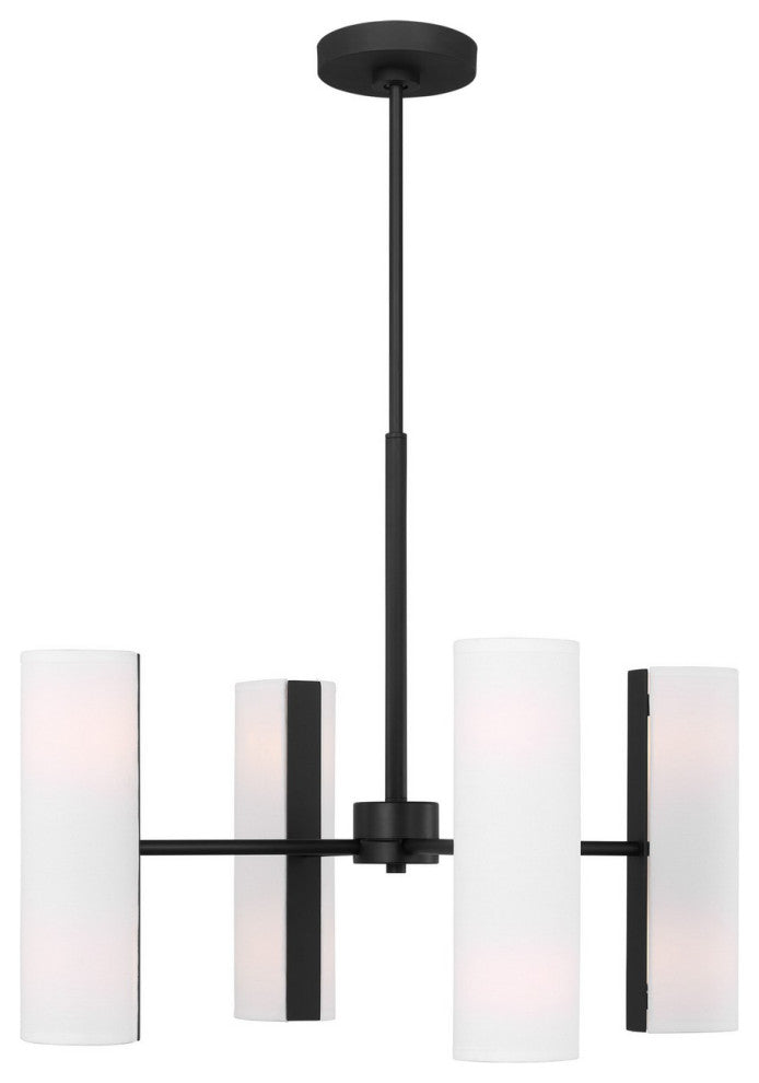 Visual Comfort Studio Capalino Eight Light Chandelier, Midnight Black