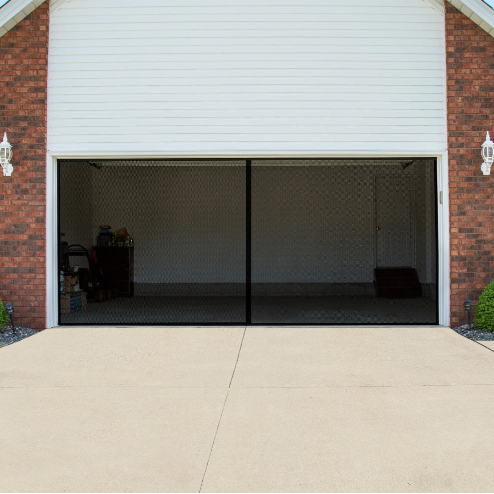 Magnetic Garage Screen Door - Heavy-Duty Fiberglass Mesh Insect and Bug Net