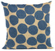 Plutus Blue Spotty Dot Luxury Throw Pillow, 24"x24"