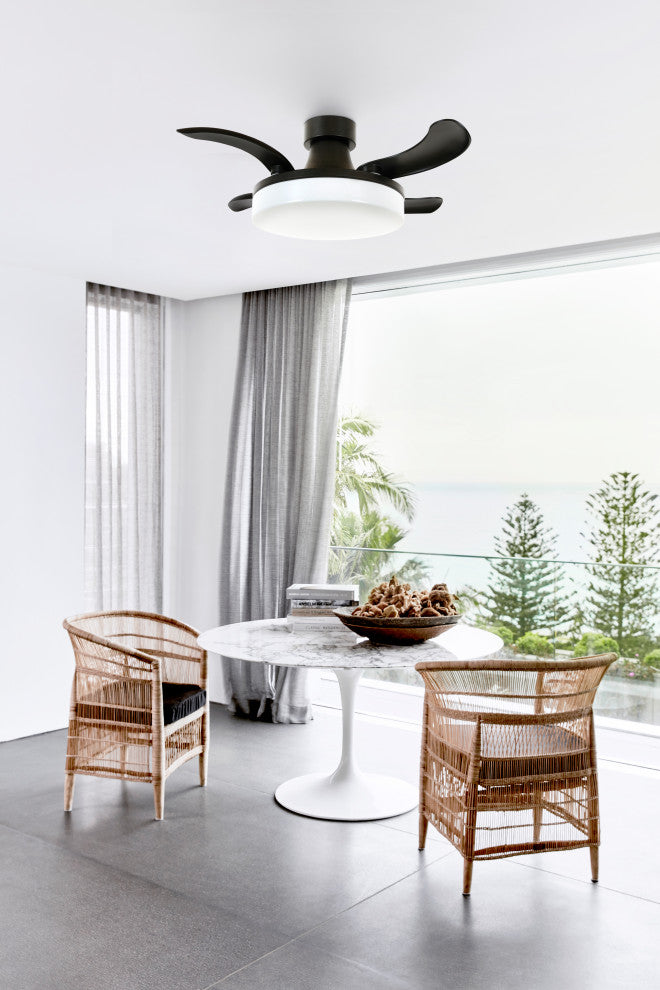 Fanaway Orbit 36" Ceiling Fan With Light, Matte Black