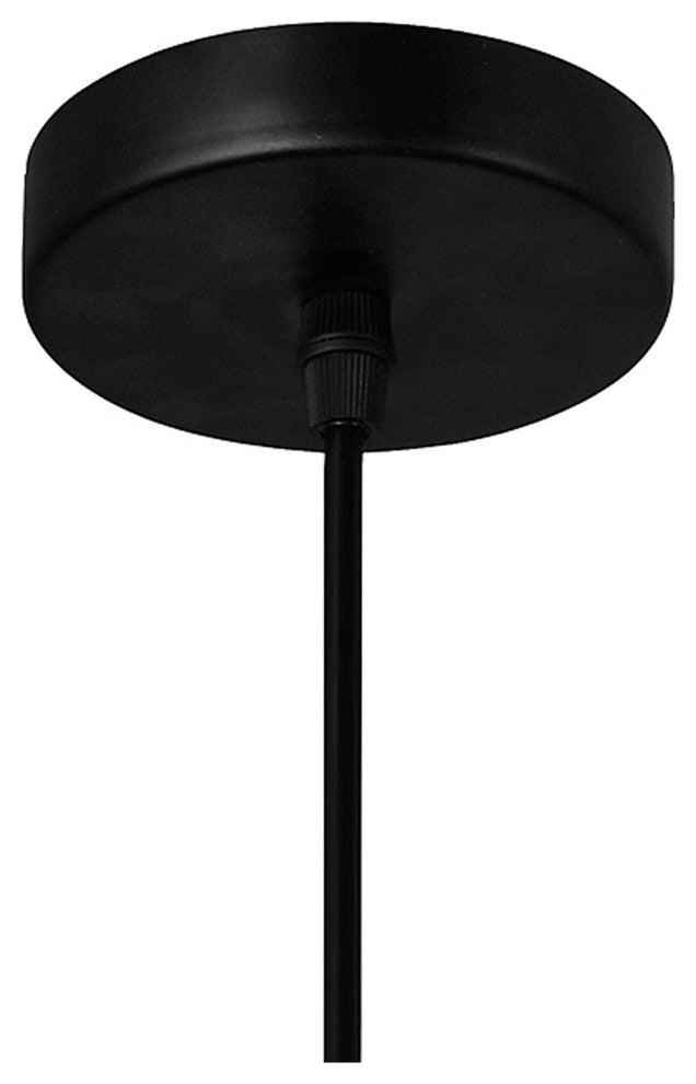 Bagheera 1 Light Down Pendant With Black Finish