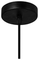 Bagheera 1 Light Down Pendant With Black Finish