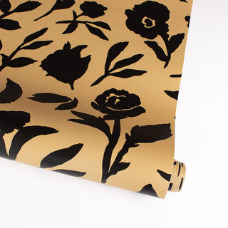 Dancing Pansy Peel and Stick Wallpaper by She She Camel 28 sq ft