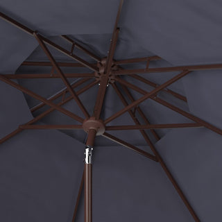 Safavieh Outdoor Lorenia 9ft Double Top Market Umbrella Navy