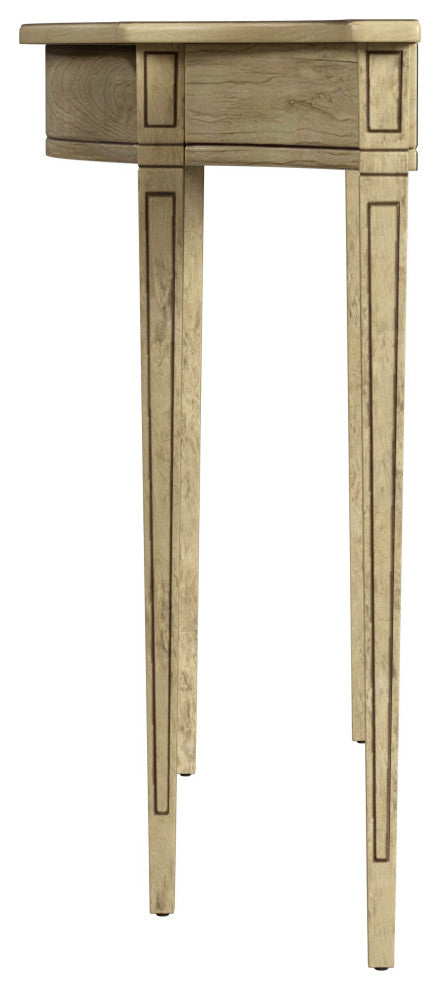 Chester 54" Console Table, Antique Beige
