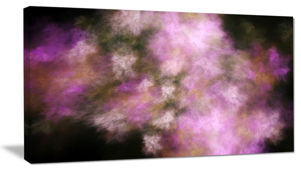 Perfect Pink Starry Sky, Abstract Canvas Art Print, 40x20