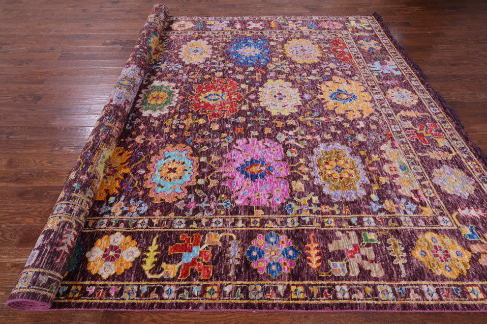 Turkish Oushak Hand-Knotted Wool Rug 9' 10" X 13' 7" - Q16101