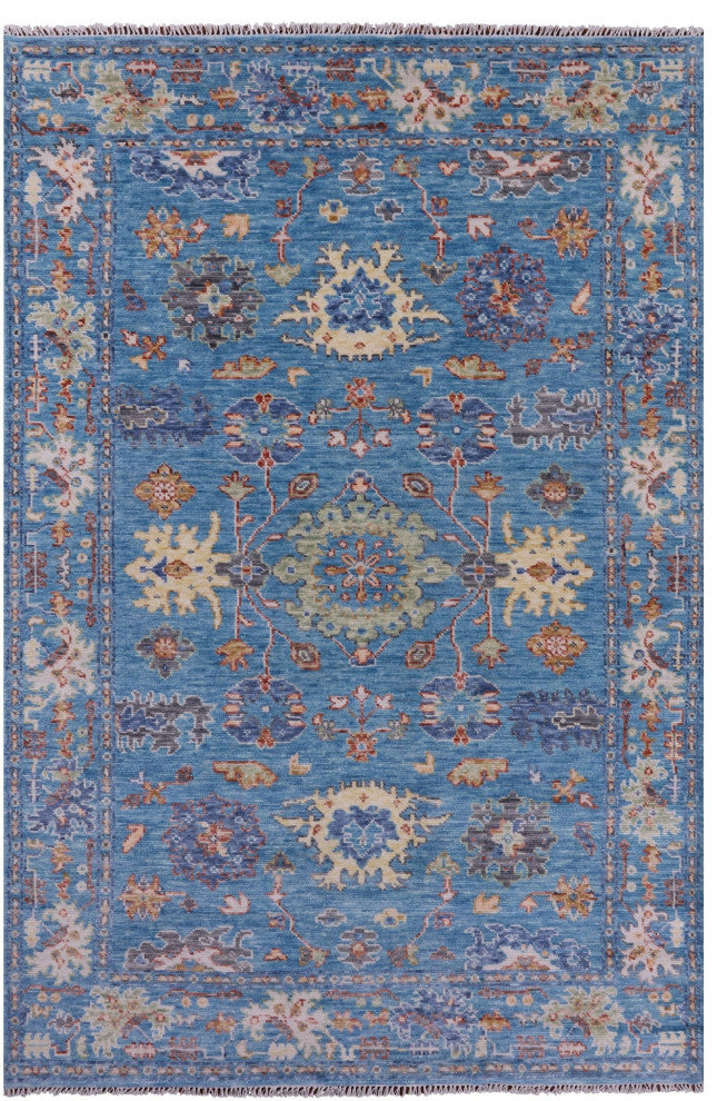 Turkish Oushak Hand-Knotted Wool Rug 5' 11" X 9' 1" - Q15678