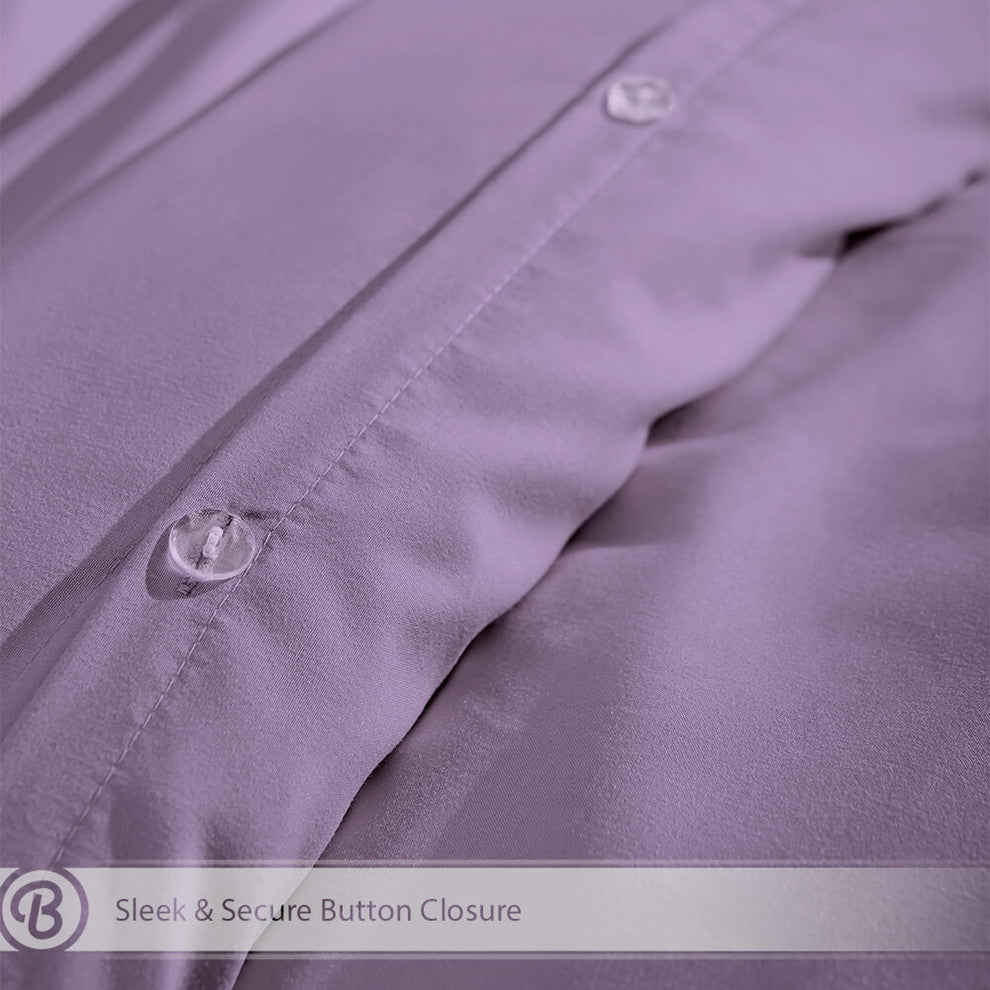 Bare Home Microfiber Duvet Insert & Duvet Cover Set, Lavender, Twin/Twin Xl