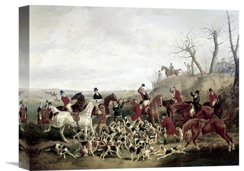 "Kill" Stretched Canvas Giclee by Henry Thomas Alken, 16"x12"