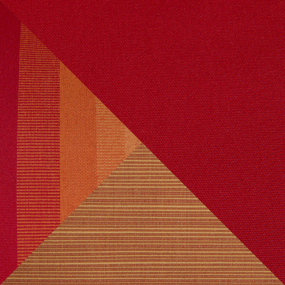 Barcelo 4 Piece Aluminum Outdoor Patio Motion Club and Sofa Set, Sunset Red