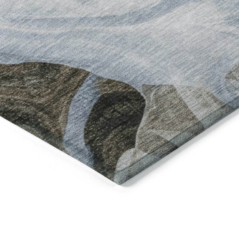 Machine Washable Indoor/Outdoor Chantille ACN1863 Sky 1'8" x 2'6" Rug