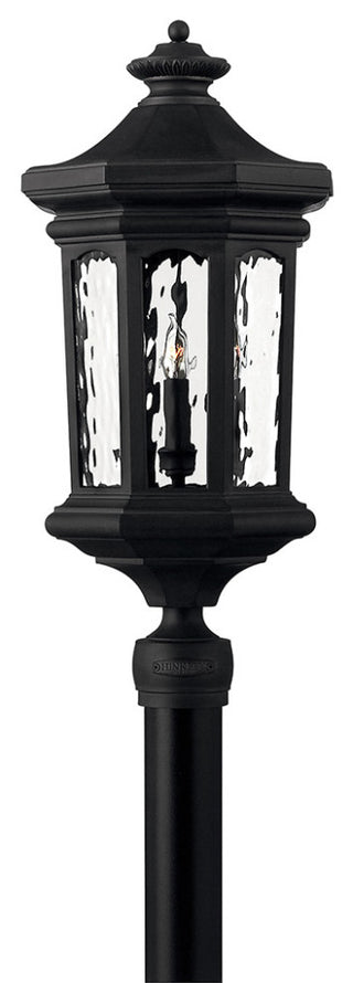 Hinkley Raley Large Post Top Or Pier Mount Lantern, Museum Black