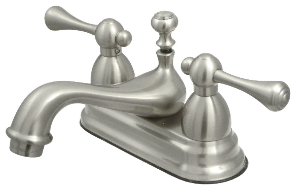 Kingston Brass 4" Centerset Bathroom Faucet, Brushed Nickel