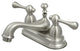 Kingston Brass 4" Centerset Bathroom Faucet, Brushed Nickel