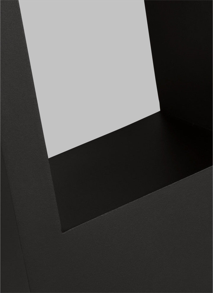 Testa Large LED Outdoor Wall Lantern, Black