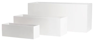 Belmont Rectangle Planter Box, White, 36"x12"x12"