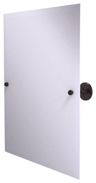 Shadwell Frameless Rectangular Beveled Edge Tilt Mirror, Antique Bronze