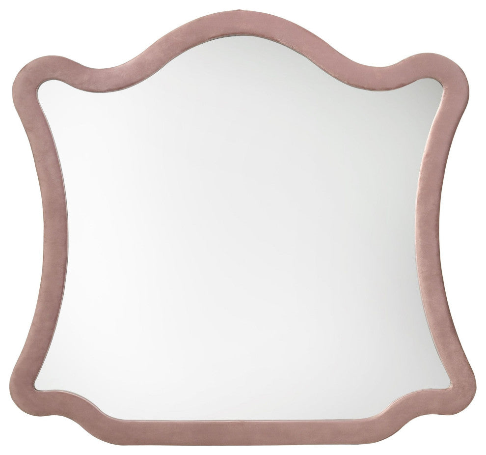 Salonia Mirror, Pink Velvet