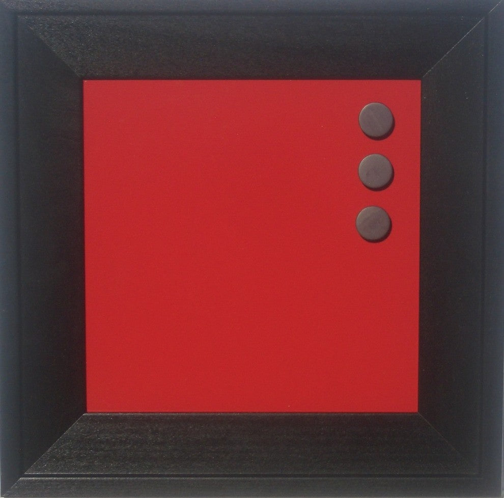 Retro Color Boards-Custom Color Magnetic Dry Erase Board, Brilliant Red, 8x8