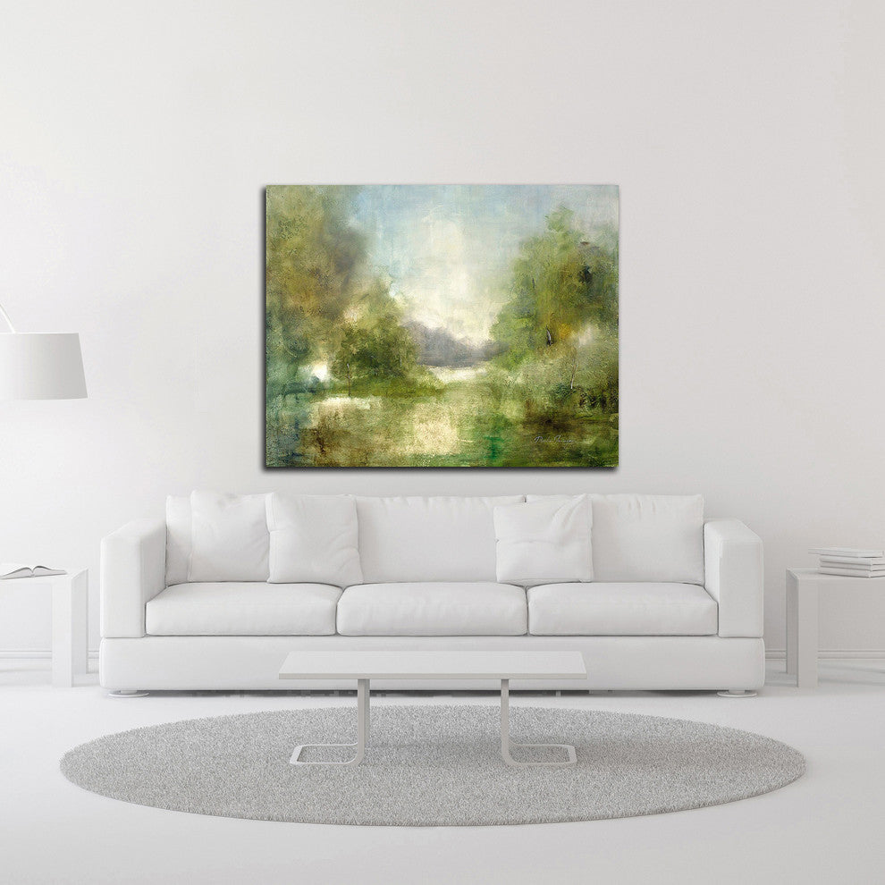 Our Sunday Hike by J Austin Jennings, Print on Canvas, 30"x24"