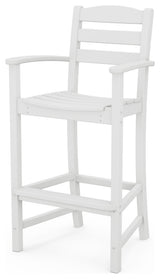 Polywood La Casa Cafe Bar Arm Chair, White