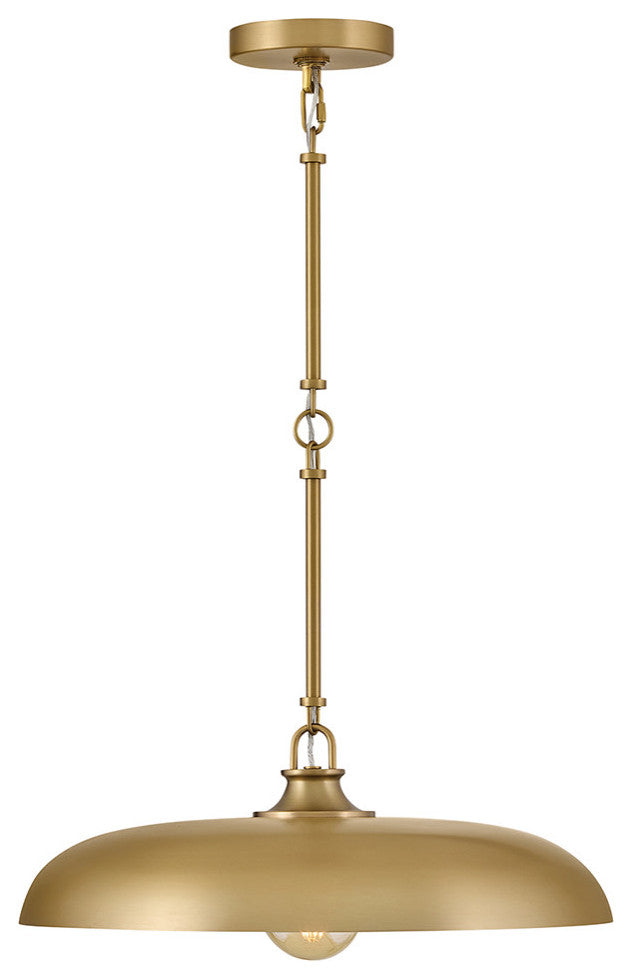 Hinkley Sadie Large Dome Pendant, Lacquered Brass
