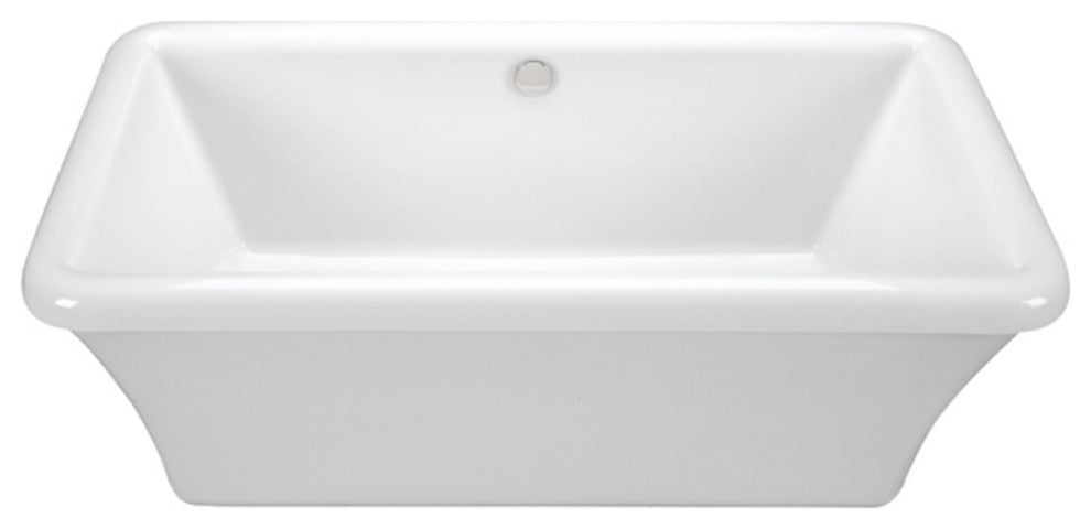 Freestanding Soaking Bath, Biscuit 66x35.75x22.625