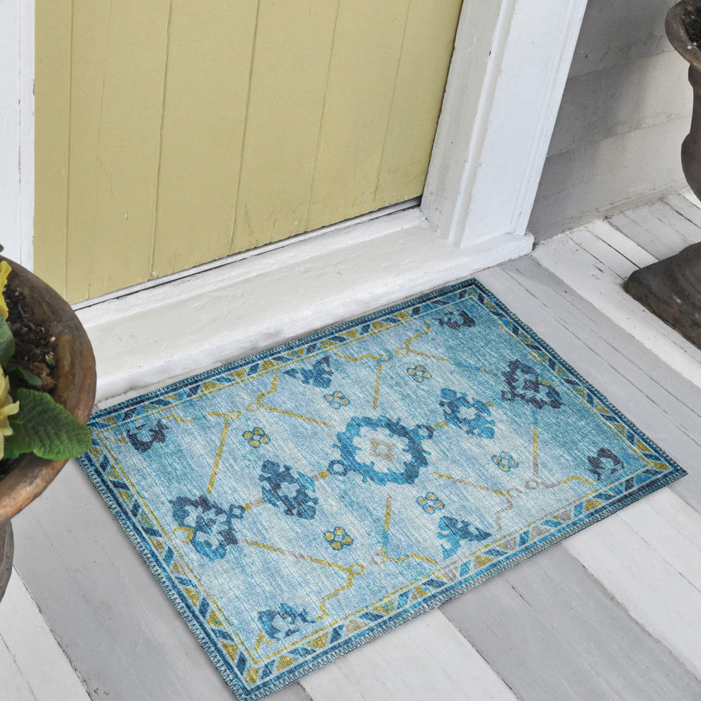 Indoor/Outdoor Sedona SN16 Riverview Machine Washable 1'8" x 2'6" Rug