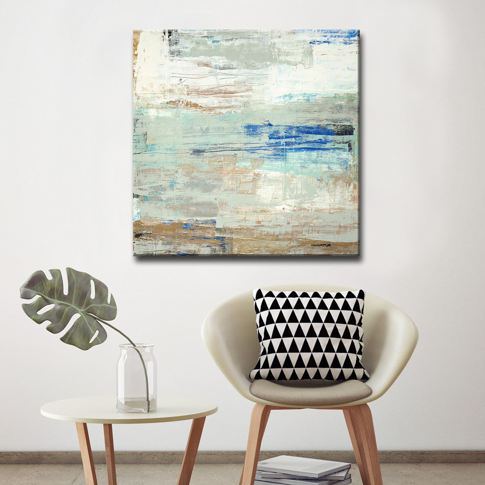 Ready2Hangart 'Shore Break' By Norman Wyatt, Jr. Canvas Art , 12" Hx12"