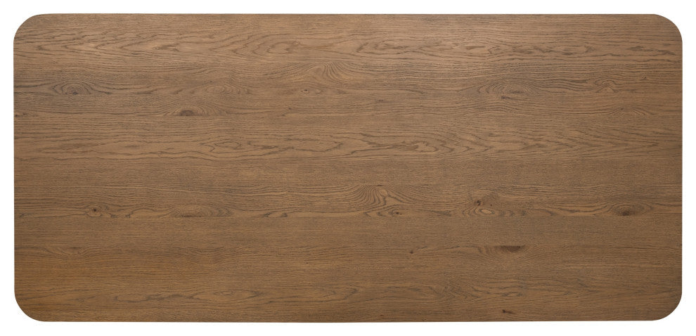Vander 84" Wood Dining Table, Tawny Brown